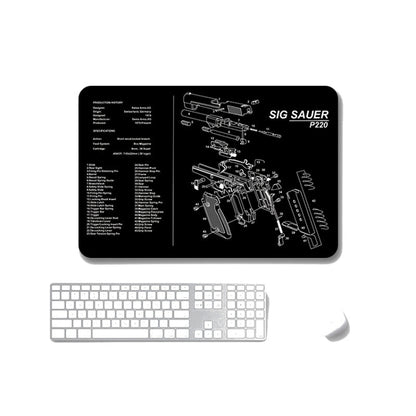 2 PCS Heat Transfer Non-Slip Single-Sided Office Gaming Mouse Pad, 2mm, 3mm, 4mm, 5mm