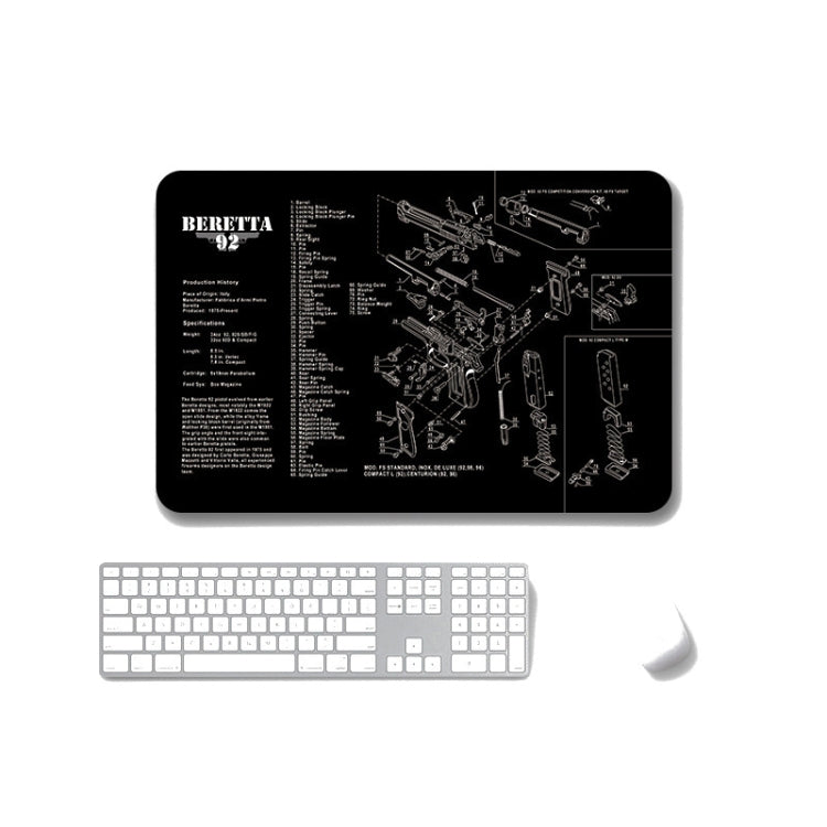 2 PCS Heat Transfer Non-Slip Single-Sided Office Gaming Mouse Pad, 2mm, 3mm, 4mm, 5mm