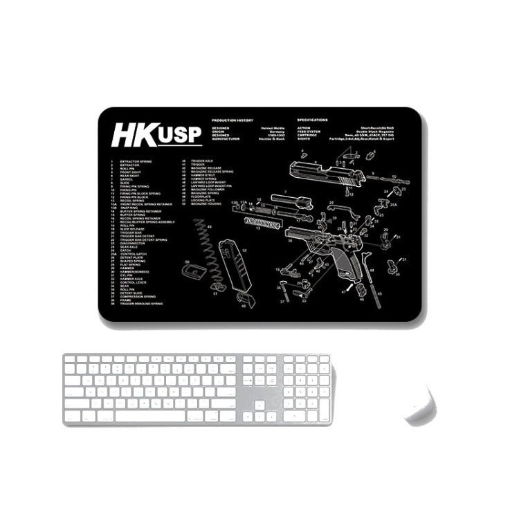 2 PCS Heat Transfer Non-Slip Single-Sided Office Gaming Mouse Pad, 2mm, 3mm, 4mm, 5mm