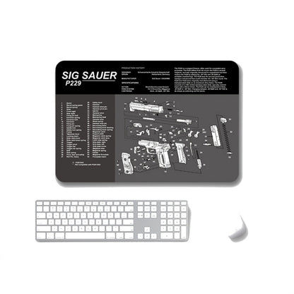 2 PCS Heat Transfer Non-Slip Single-Sided Office Gaming Mouse Pad, 2mm, 3mm, 4mm, 5mm