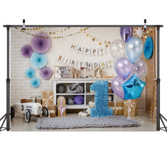 2,1 m X 1,5 m Toile de fond de photographie de premier anniversaire pour décoration de fête à suspendre