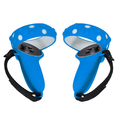 2 Sets GS092 Handle Controller Silicone Protective Cover Anti-Fall And Anti-Lost All-Inclusive Cover For Oculus Quest 2, GS092 Blue, GS092 Black, GS092 Red, GS092 Gray