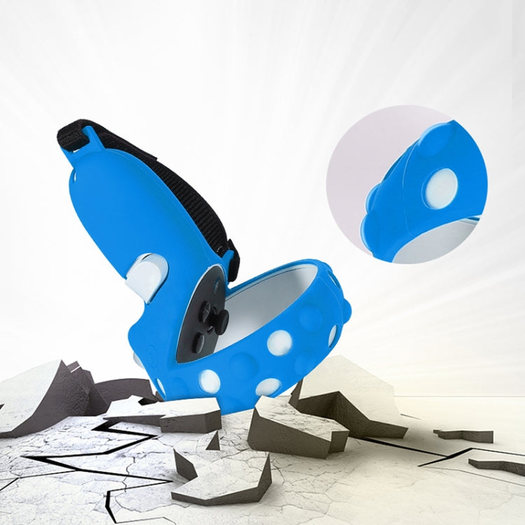 2 Sets GS092 Handle Controller Silicone Protective Cover Anti-Fall And Anti-Lost All-Inclusive Cover For Oculus Quest 2, GS092 Blue, GS092 Black, GS092 Red, GS092 Gray