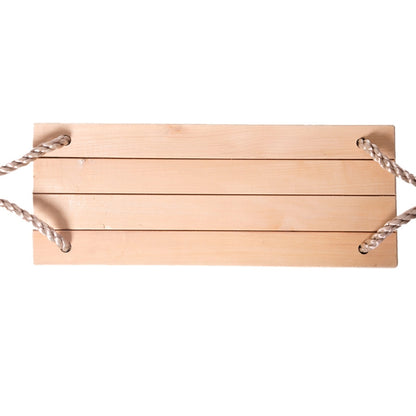 Adult Children Indoor Outdoor Wooden Swing Four Plank Swing,Random Color Delivery（Red), Wooden
