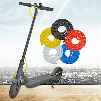 4 pièces de harnais de scooter, ligne de changement de tuyau, accessoires de tuyau d'enroulement pour Xiaomi Mijia M365, longueur de câble : 1 m, bleu, blanc, rouge, noir, jaune