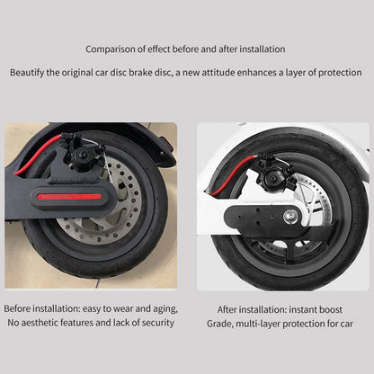 Scooter Brake Protector Disc Brake Disc Protector For Xiaomi Mijia M365 / M365 Pro / 1S, Black, White, Red