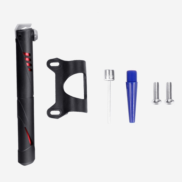 BG-Y2326 Bicycle Pump Portable Mini Home Charging Basketball Air Tube, Black Red, Black Gold, Black Blue