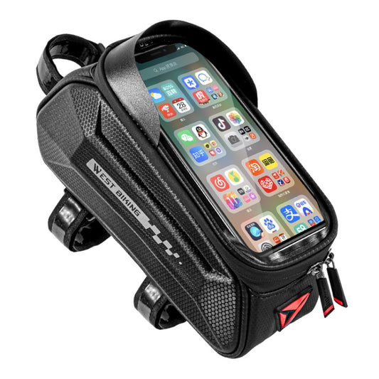 WEST BIKING Sac de Cadre Supérieur de Vélo 7 Pouces Rigide avec Écran Tactile Étanche, YP0707261