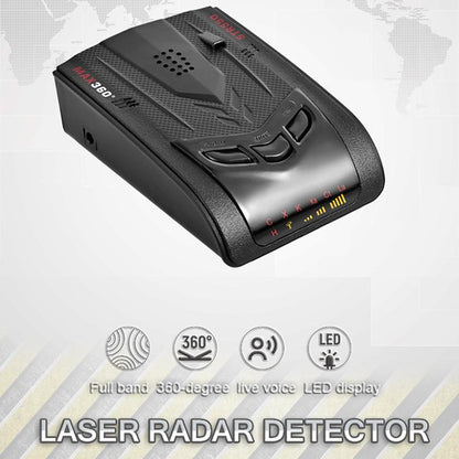 STR550 Laser Radar Speaker Car Mobile Speaker Auto Electronic Dog Support English / Russian, STR550