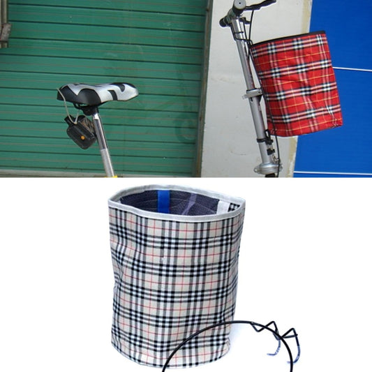 Panier de vélo en tissu, panier suspendu pliable, noir carré, beige carré, bleu carré, rouge carré