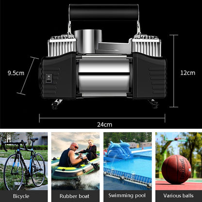 YR-106 Pompe à air gonflable 12V pour voiture, pompe à air portable pour pneus domestiques, YR-106