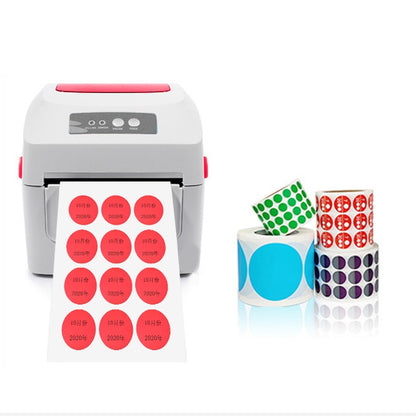 Color High-Viscosity Coated Paper Sticker Round Sticker,Random Color Delivery, Diameter 15mm, Diameter 25mm, Diameter 30mm