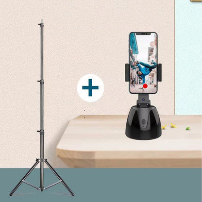 360-Degree Smart Follow-Up Selfie Live Video Recording Tripod Heads, Battery Tripod Heads, Charging Tripod Heads