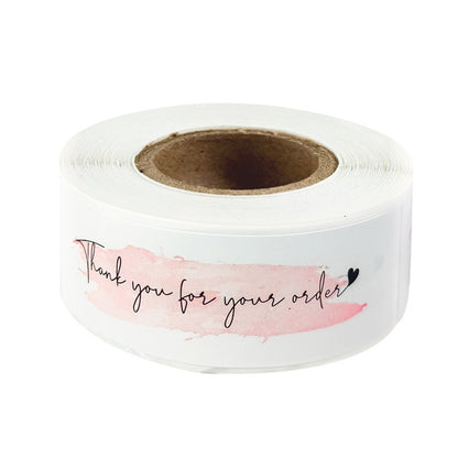 10 Rolls Rectangle Thank You Label Sticker, F106, F107, F108 White