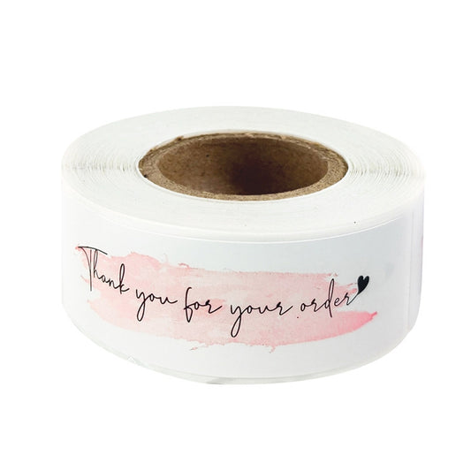 10 Rolls Rectangle Thank You Label Sticker, F106, F107, F108 White