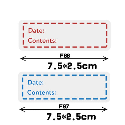 10 Rolls Food Refrigerated Storage Safety Date Marking Label Tearable Sticker, F-66, F-67