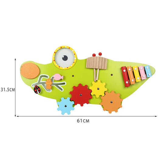 Jouets muraux de puzzle pour l'éducation précoce des enfants, jeux muraux, aides pédagogiques Montessori, Style : Crocodile, Hibou, Girafe, Ver