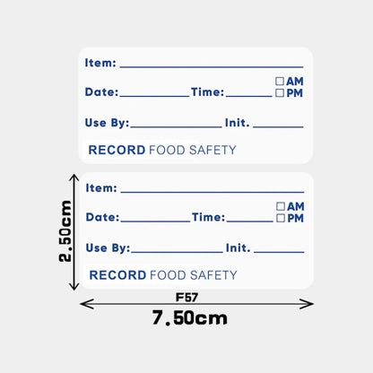 Food Date Sticker Label, Size: 7.5 x 2.5cm, F57
