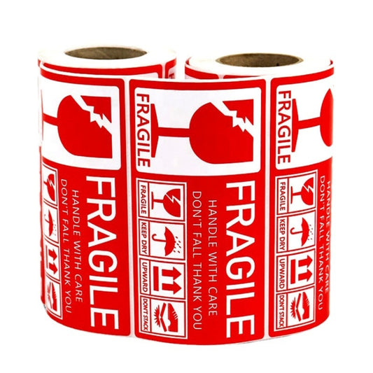 Fragile Goods Label Express Carton Warning Sticker Handle Careful Stickers, F41