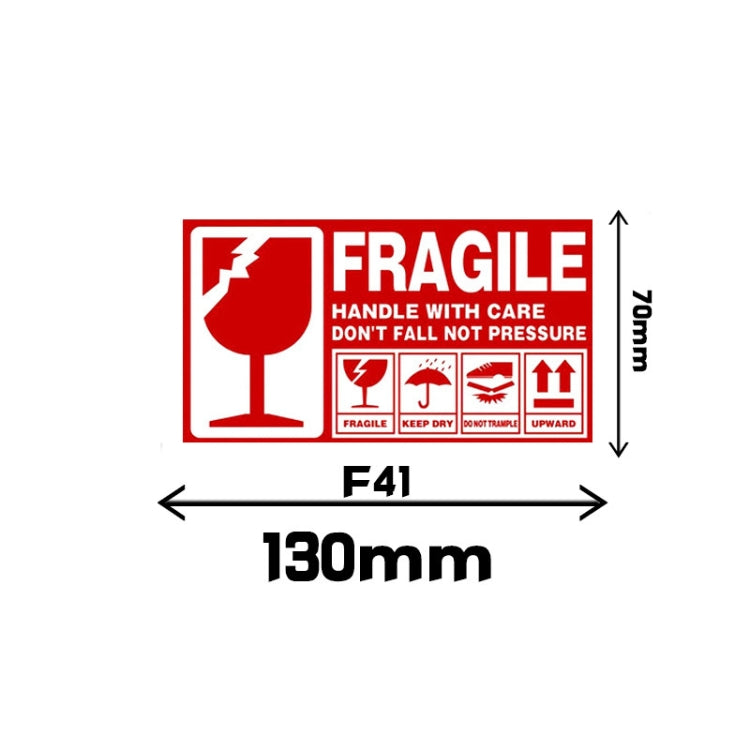 Fragile Goods Label Express Carton Warning Sticker Handle Careful Stickers, F41