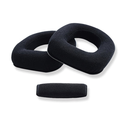 2 PCS Gaming Headset Sponge Protective Case, Flannel Earmuffs for Logitech A10, Head Beam for Logitech A10, Flannel Earmuffs for Logitech A40, Flannel Earmuffs for Logitech A50, Flannel Head Beam  for Logitech A50���������������������������������������...