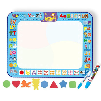 6613 Tapis de dessin à l'eau pour enfants, toile de graffitis magique à écriture colorée, taille : 100 x 70 cm, style : 2 stylos emballés, 2 stylos en boîte, 3 stylos en boîte