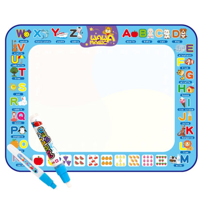 6613 Tapis de dessin à l'eau pour enfants, toile de graffitis magique à écriture colorée, taille : 100 x 70 cm, style : 2 stylos emballés, 2 stylos en boîte, 3 stylos en boîte
