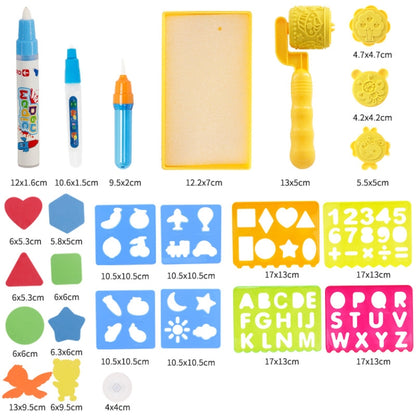 6613 Tapis de dessin à l'eau pour enfants, toile de graffitis magique à écriture colorée, taille : 100 x 70 cm, style : 2 stylos emballés, 2 stylos en boîte, 3 stylos en boîte