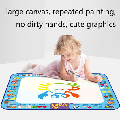 6613 Tapis de dessin à l'eau pour enfants, toile de graffitis magique à écriture colorée, taille : 100 x 70 cm, style : 2 stylos emballés, 2 stylos en boîte, 3 stylos en boîte