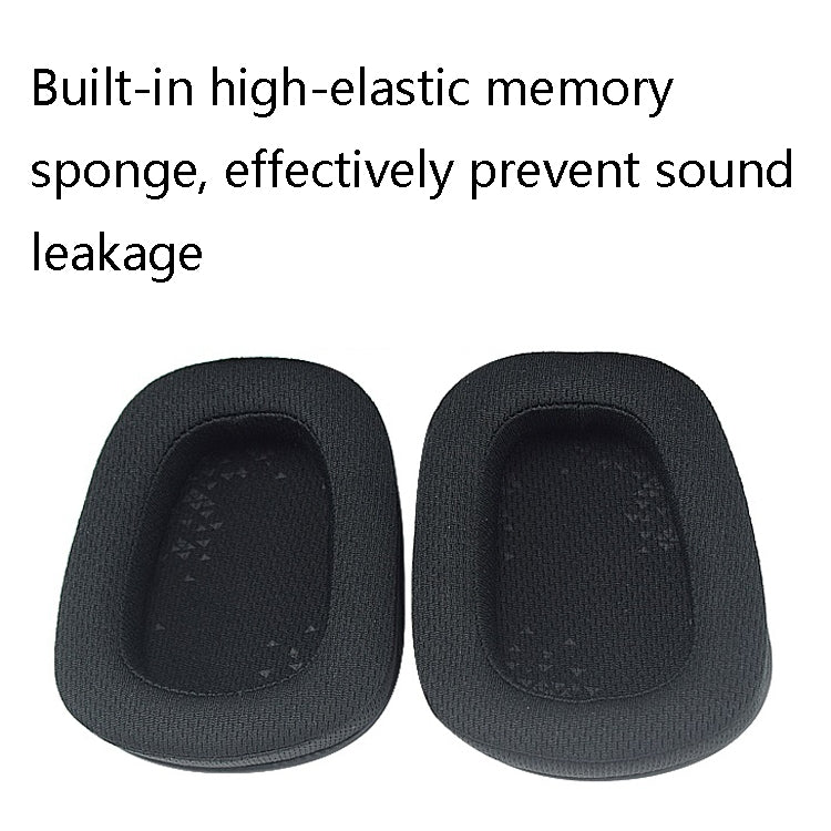 2 PCS D0005 Headphone Sponge Cover Headphone Earmuffs Head For Logitech G633 / G933 / G933S, Colour: Net Cloth, Net Cloth, Protein Skin