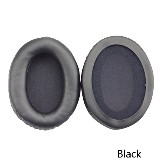 2 PCS Headset Sponge Cover Ear Pad Leather Case For Kingston Cloud Silver II, Colour: Black, Black, Black Splicing, White Splicing, Grid, Lambskin Black, Lambskin White