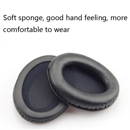 2 PCS Headset Sponge Cover Ear Pad Leather Case For Kingston Cloud Silver II, Colour: Black, Black, Black Splicing, White Splicing, Grid, Lambskin Black, Lambskin White