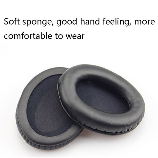 2 PCS Headset Sponge Cover Ear Pad Leather Case For Kingston Cloud Silver II, Colour: Black, Black, Black Splicing, White Splicing, Grid, Lambskin Black, Lambskin White