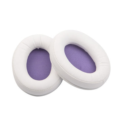 2 PCS Headset Sponge Cover Ear Pad Leather Case For Kingston Cloud Silver II, Colour: Black, Black, Black Splicing, White Splicing, Grid, Lambskin Black, Lambskin White