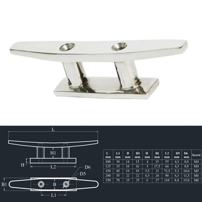 316 Stainless Steel Siamese Mooring Bollard For Marine Boat Yacht, 4 inch, 5 inch, 6 inch, 8 inch
