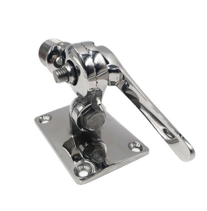 316 Stainless Steel Marine VHF Adjustable Antenna Base Mount For Boat, 92mm