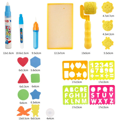 Tapis de dessin à l'eau lumineux magique pour enfants, taille : 100 x 70 cm, style :, ensemble de 2 stylos, ensemble complet