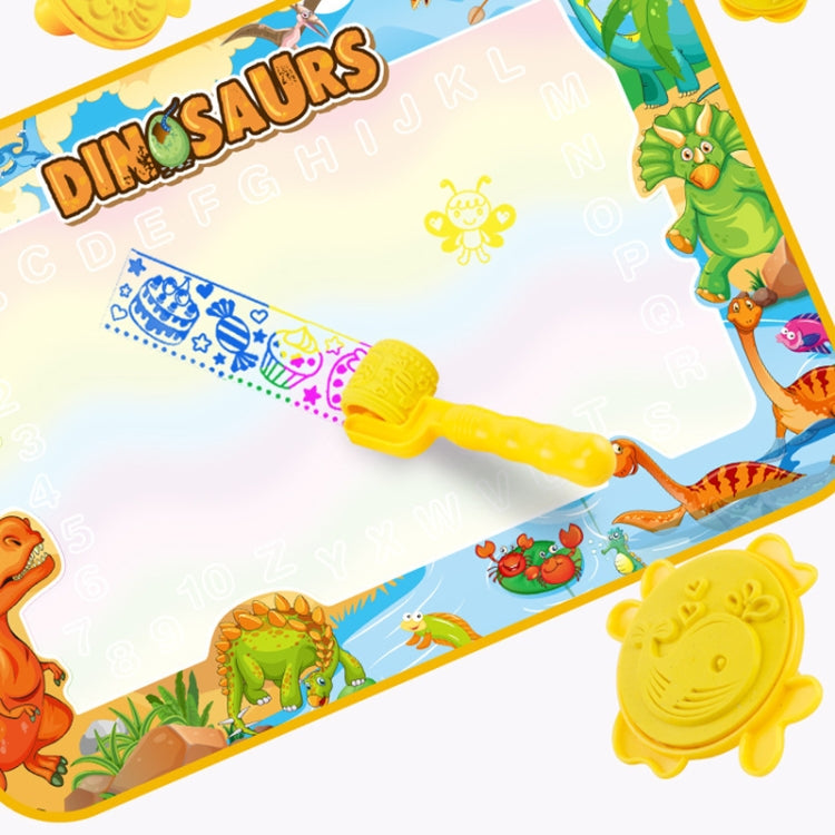 Tapis de dessin à l'eau lumineux magique pour enfants, taille : 100 x 70 cm, style :, ensemble de 2 stylos, ensemble complet
