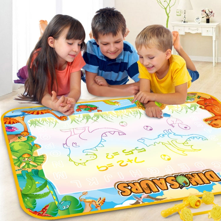 Tapis de dessin à l'eau lumineux magique pour enfants, taille : 100 x 70 cm, style :, ensemble de 2 stylos, ensemble complet