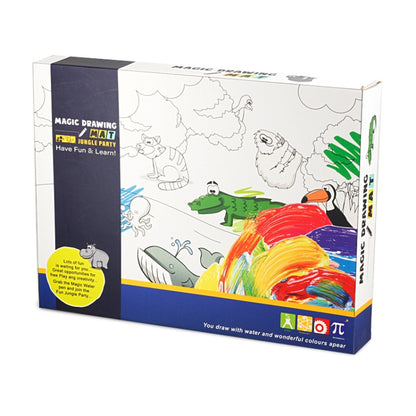 Tapis de dessin à l'eau lumineux magique pour enfants, taille : 100 x 70 cm, style :, ensemble de 2 stylos, ensemble complet