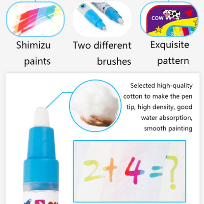 Children Magic Graffiti Water Drawing Mat, Style:, Large Color-Bagged, Large Color-Boxed, Small Four Color-Bagged, Animals, Ocean, Folding Two-sided, Large Four Color-Bagged