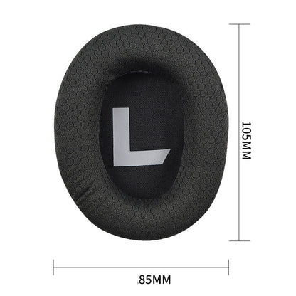 2 PCS Suitable for Somic G936N Commander Headphone Cover Sponge Cover Head-mounted Gaming Earmuffs, Black Mesh