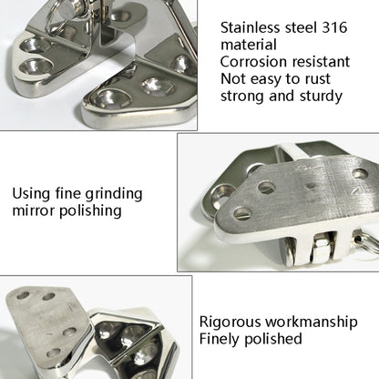 Butterfly Hinge 316 Stainless Steel Ship Accessories, 70 x 68mm