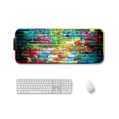 F-01 Rubber Thermal Transfer RGB Luminous Non-Slip Mouse Pad, 250x350x3mm, 250x350x4mm, 260x390x3mm, 260x390x4mm, 300x350x3mm, 300x350x4mm, 350x600x3mm, 350x600x4mm, 300x800x3mm, 300x800x4mm