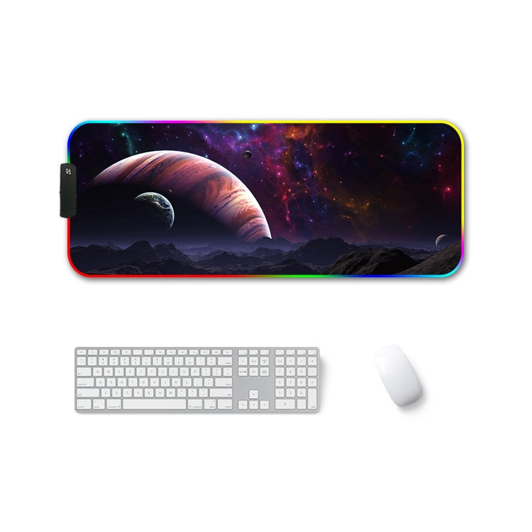 F-01 Rubber Thermal Transfer RGB Luminous Non-Slip Mouse Pad, 250x350x3mm, 250x350x4mm, 260x390x3mm, 260x390x4mm, 300x350x3mm, 300x350x4mm, 350x600x3mm, 350x600x4mm, 300x800x3mm, 300x800x4mm
