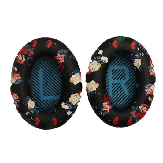 2 PCS Headset Sponge Cover For BOSE QC15 / QC2 / QC25 / AE2 / AE2i, Print Color + Blue LR, White + Blue LR, Print Color + Black, Black + Black, White + Black, Print Color + Gray, Khaki + Gray, Coffee + Gray, White + Gray, Gray + Gray