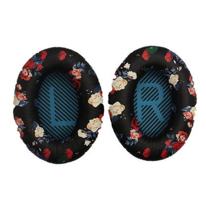 2 PCS Headset Sponge Cover For BOSE QC15 / QC2 / QC25 / AE2 / AE2i, Print Color + Blue LR, White + Blue LR, Print Color + Black, Black + Black, White + Black, Print Color + Gray, Khaki  + Gray, Coffee  + Gray, White  + Gray, Gray  + Gray               ...