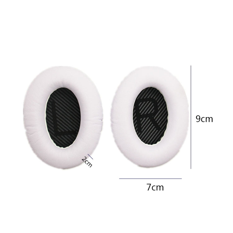 2 PCS Headset Sponge Cover For BOSE QC15 / QC3 / QC2 / QC25 / AE2 / AE2i, Print Color + Blue LR, White + Blue LR, Print Color + Black, Black + Black, White + Black, Print Color + Gray, Khaki  + Gray, Coffee  + Gray, White  + Gray, Gray  + Gray���������...