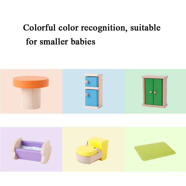 Onshine Pretend Play Scene DIY Role Playing Wooden Furniture Accessories, Style:, Family Doll, Master Bedroom, Children Room, Bathroom, Kitchen, Living Room