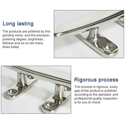 316 Stainless Steel Light-Duty Flat Claw Bolt Speedboat Yacht Ship Accessories, 100mm 4inch, 125mm 5inch, 150mm 6inch, 200mm 8inch, 250mm 10inch